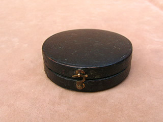 Top view of compass case closed